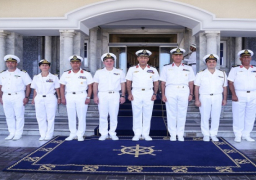 بالصور.. قائد القوات البحرية يلتقي قائدي العمليتين البحريتين الأوروبية (أطلانطا) و(حارس البحر) التابعة للقيادة البحرية لحلف شمال الأطلنطي