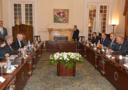 بدء جلسة المباحثات بين شكرى والسكرتير العام للأمم المتحدة