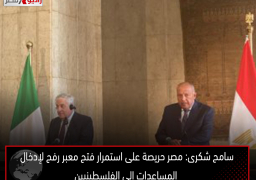 سامح شكرى: مصر حريصة على استمرار فتح معبر رفح لإدخال المساعدات إلى الفلسطينيين