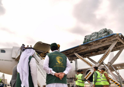 إقلاع الطائرة السعودية الـ 12 لإغاثة الشعب الفلسطيني