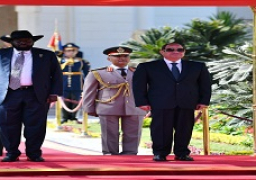 الرئيس السيسي يستقبل رئيس جنوب السودان بقصر الاتحادية