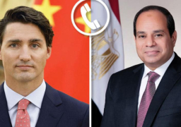 السيسي يؤكد في اتصال هاتفي مع ترودو ضرورة الوقف الفوري لإطلاق النار بقطاع غزة