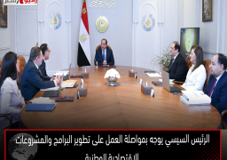 الرئيس السيسي يوجه بمواصلة العمل على تطوير البرامج والمشروعات الاقتصادية الوطنية