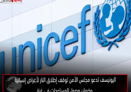 اليونيسف تدعو مجلس الأمن لوقف إطلاق النار لأغراض إنسانية وضمان وصول المساعدات في غزة