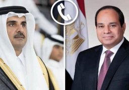 الرئيس السيسي يبحث هاتفيًا مع أمير قطر تعزيز التعاون الثنائي بين البلدين