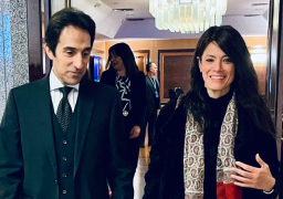 السفير بسام راضي يستقبل زيرة التعاون الدولى للمشاركة بقمة إيطاليا أفريقيا