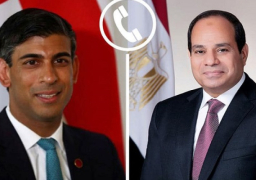 الرئيس السيسي يشدد خلال اتصال مع “سوناك” على مسئولية المجتمع الدولي لضمان نفاذ المساعدات الإغاثية لأهالي غزة