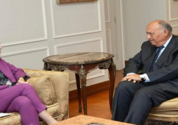 بالصور.. وزير الخارجية يستقبل كبيرة منسقي الأمم المتحدة للشئون الإنسانية وإعادة الإعمار في غزة