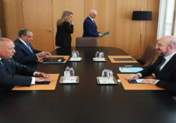 بالصور.. وزير الخارجية يلتقي رئيس المجلس الأوروبي في بروكسل