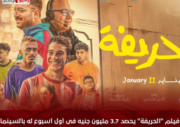 فيلم “الحريفة” يحصد 3.7 مليون جنيه فى أول أسبوع له بالسينما