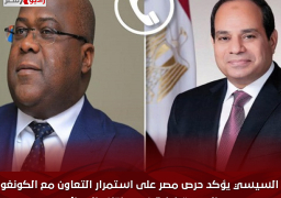 السيسي يؤكد حرص مصر على استمرار التعاون مع الكونغو الديموقراطية في مختلف المجالات
