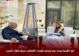 أبو الغيط يبحث مع رئيس الوزراء القطري سبل إنهاء الحرب الإسرائيلية على قطاع غزة