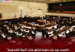 الكنيست يؤيد بيان حكومة نتنياهو بشأن “الدولة الفلسطينية”
