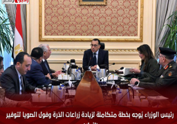 رئيس الوزراء يُوجه بخطة متكاملة لزيادة زراعات الذرة وفول الصويا لتوفير الأعلاف
