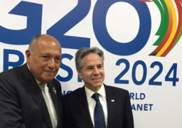 وزير الخارجية يؤكد لنظيره الأمريكى رفض أى مخططات لتهجير الفلسطينيين