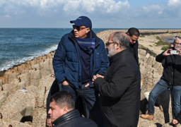 وزير الري يتفقد أعمال الحماية القائمة بمصب نهر النيل فرع رشيد بمحافظة كفر الشيخ