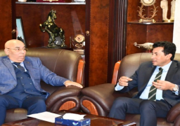 وزير الرياضة يبحث مع رئيس اتحاد الكاراتيه ترتيبات استضافة بطولة العالم والدوري العالمي