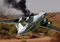 سقوط طائرة شحن عسكرية روسية تقل 15 فردا