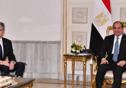 بالصور.. الرئيس السيسي يستعرض مع وزير الخارجية الأمريكي العلاقات الثنائية وتطورات الأوضاع في غزة