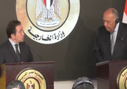 خلال مؤتمر صحفي مع نظيره الاسباني.. شكري يثني على مواقف مدريد إزاء الحرب في غزة