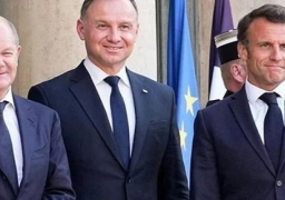 قمة ثلاثية بين فرنسا وبولندا وألمانيا فى برلين بشأن أوكرانيا