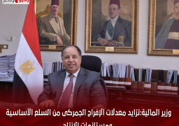 وزير المالية:تزايد معدلات الإفراج الجمركى من السلع الأساسية ومستلزمات الإنتاج