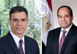 الرئيس السيسي يتلقى اتصالًا هاتفيًا من رئيس الوزراء الإسباني بيدرو سانشيز