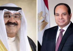 الرئيس السيسى يستقبل أمير الكويت فى مستهل زيارته إلى القاهرة