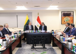 بالصور.. عمرو طلعت يبحث مع نظيره الليتوانى تعزيز التعاون بين البلدين فى عدة مجالات