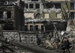 زيلينسكي: قصف روسي يدمر برجا للبث التلفزيوني في خاركيف