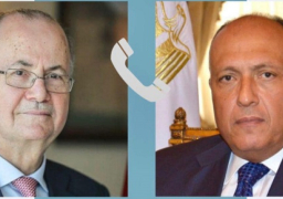 شكري يهنئ هاتفيا رئيس الوزراء وزير خارجية فلسطين على تشكيل الحكومة الجديدة وتولي مهام المنصب