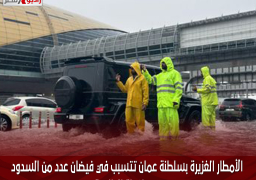 الأمطار الغزيرة بسلطنة عمان تتسبب في فيضان عدد من السدود بمحافظة الظاهرة