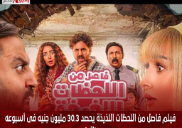 فيلم فاصل من اللحظات اللذيذة يحصد 30.3 مليون جنيه فى أسبوعه الأول