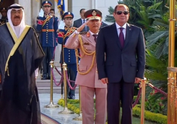 مراسم استقبال رسمية لأمير دولة الكويت في قصر الاتحادية