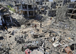 شهداء وجرحى جراء القصف الإسرائيلي المستمر على قطاع غزة في اليوم الـ 225 من الحرب