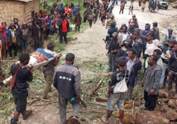 إجلاء 7900 شخص في بابوا غينيا الجديدة جراء الانهيارات الأرضية