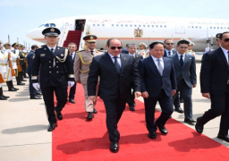 بالصور.. الرئيس السيسي يصل إلى بكين في زيارة دولة للصين