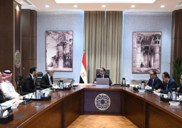 بالصور.. رئيس الوزراء يلتقي مسئولي إحدى الشركات المتخصصة في الرى تحت السطحي