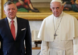 خلال لقائه بابا الفاتيكان.. العاهل الأردني يحذر من استمرار الانتهاكات الإسرائيلية للمقدسات