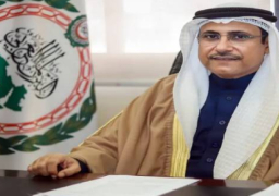 رئيس البرلمان العربي يطالب المجتمع الدولي بالضغط على إسرائيل للرضوخ لوقف إطلاق النار بغزة