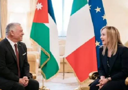 عاهل الأردن لرئيسة وزراء إيطاليا: نحذر من خطورة الهجوم الإسرائيلي على رفح