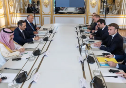 ماكرون يبحث حل الدولتين مع وزراء خارجية مصر والأردن والسعودية وقطر