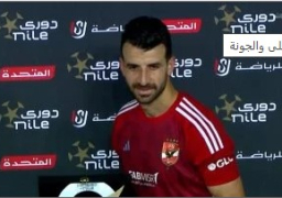 محمود متولى أفضل لاعب فى مباراة الأهلى والجونة