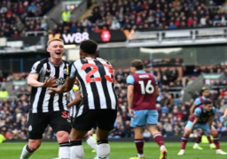 نيوكاسل يفوز على بيرنلي 4ـ1.. ونوتينجهام فورست يهزم شيفيلد يونايتد 3ـ1 بالدوري الإنجليزي