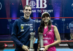 على فرج ونوران جوهر يتوجان ببطولة العظماء الثمانية للاسكواش