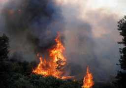 ارتفاع خطر اندلاع الحرائق مع أول موجة حر في اليونان