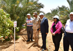 القوات المسلحة تنظم زيارة إلى مشروع استصلاح وزراعة الأراضي الصحراوية بتوشكى