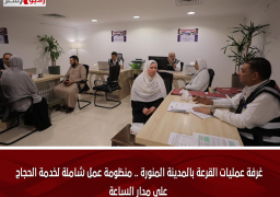 غرفة عمليات القرعة بالمدينة المنورة .. منظومة عمل شاملة لخدمة الحجاج على مدار الساعة