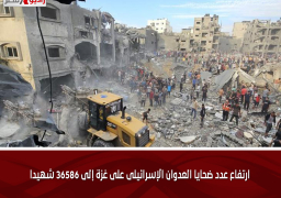 ارتفاع عدد ضحايا العدوان الإسرائيلى على غزة إلى 36586 شهيدا
