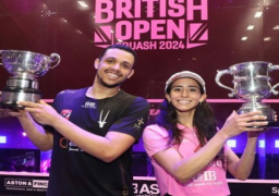 مصطفى عسل ونوران جوهر يتوجان ببطولة بريطانيا المفتوحة للاسكواش